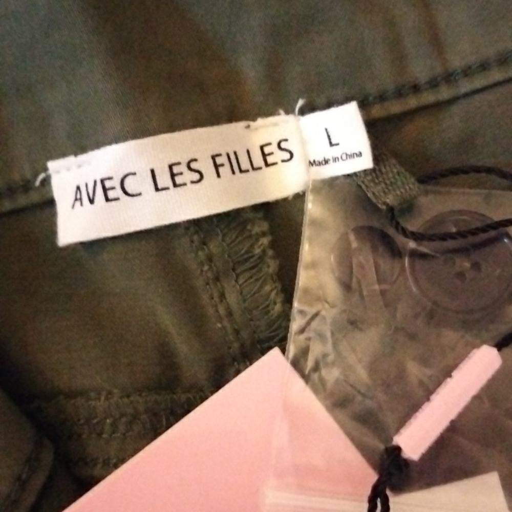 Avec Les Filles Side Stripe Cotton Utility Pants - Picture 12 of 15